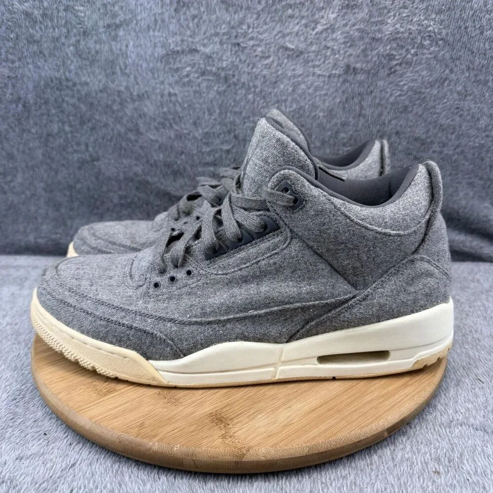 Jordan Air Jordan 3 Retro Wool Shoes Mens Size 13 Gray 854263-004 Sneakers